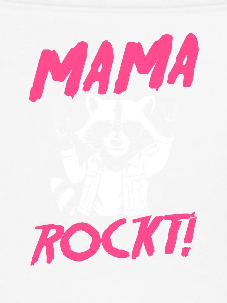 Waschbär Mutter Coole Rocker Mama