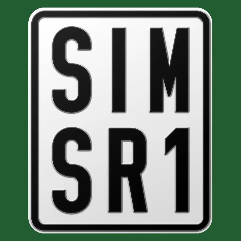 Plaque d’immatriculation du cyclomoteur Simson SR1