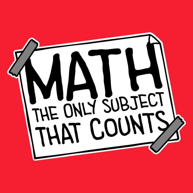 Math The Only Subject That Counts Nerd Mathe Logo