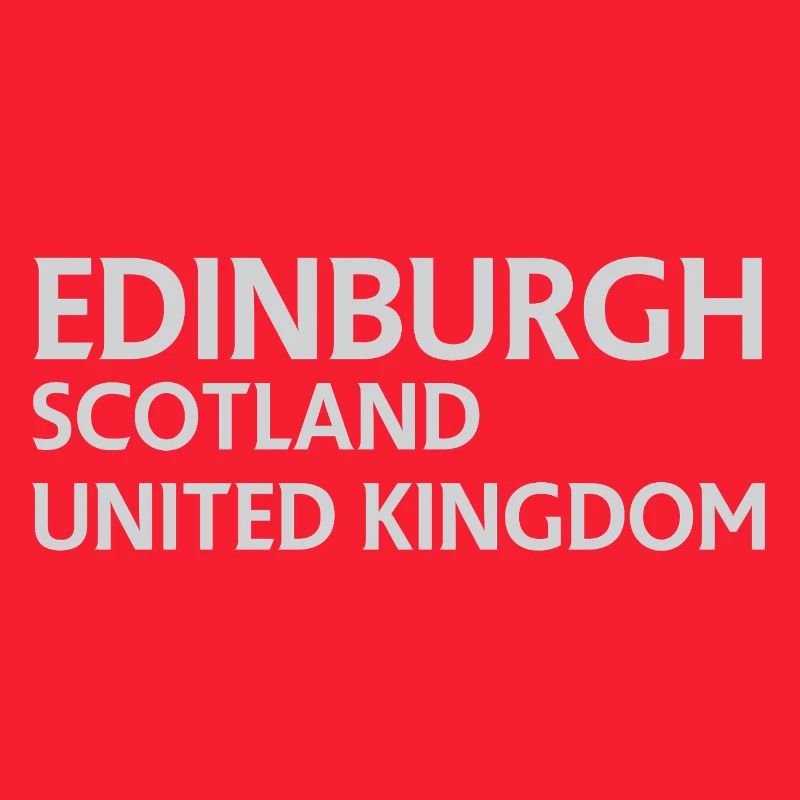 Édimbourg – Écosse Textdesign