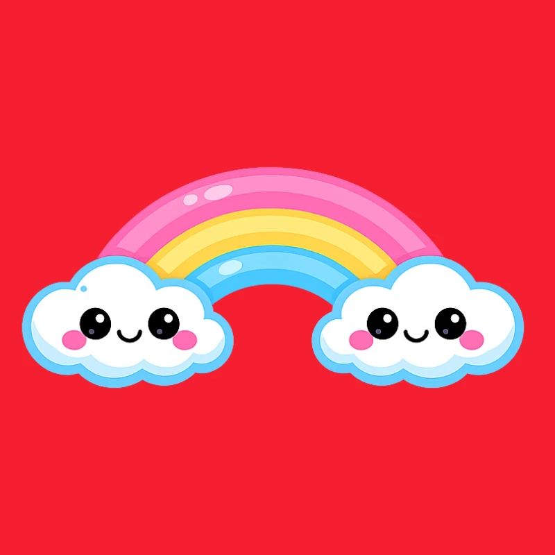 Cute Cloud Rainbow Duo