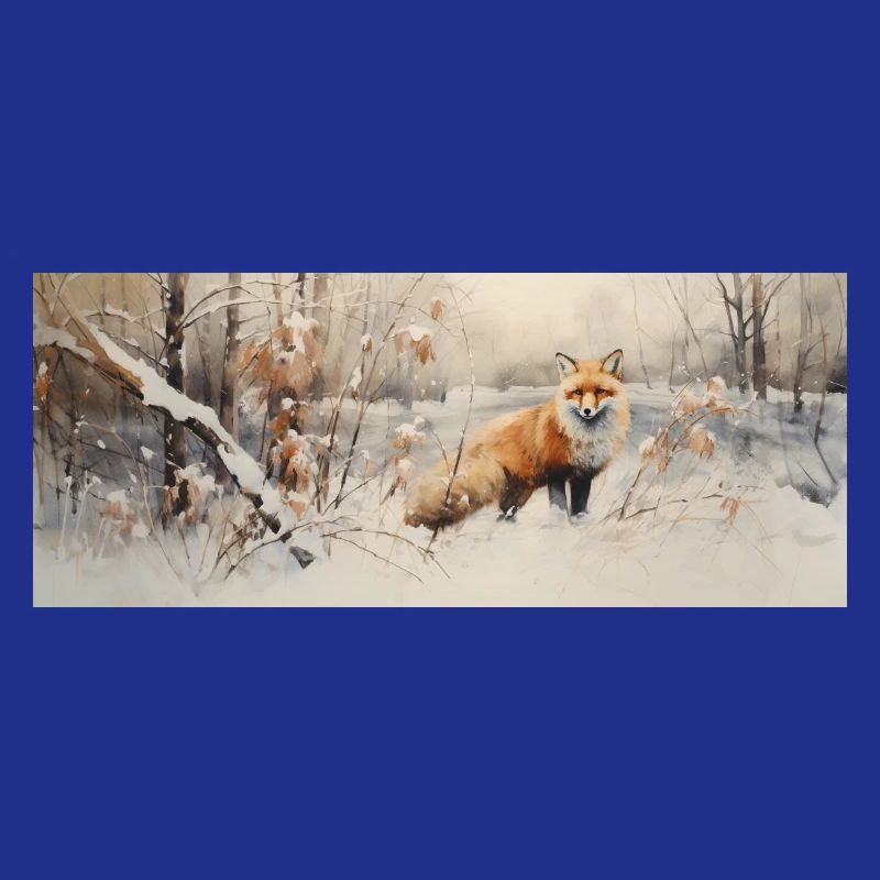 Fuchs Landschaft Schnee
