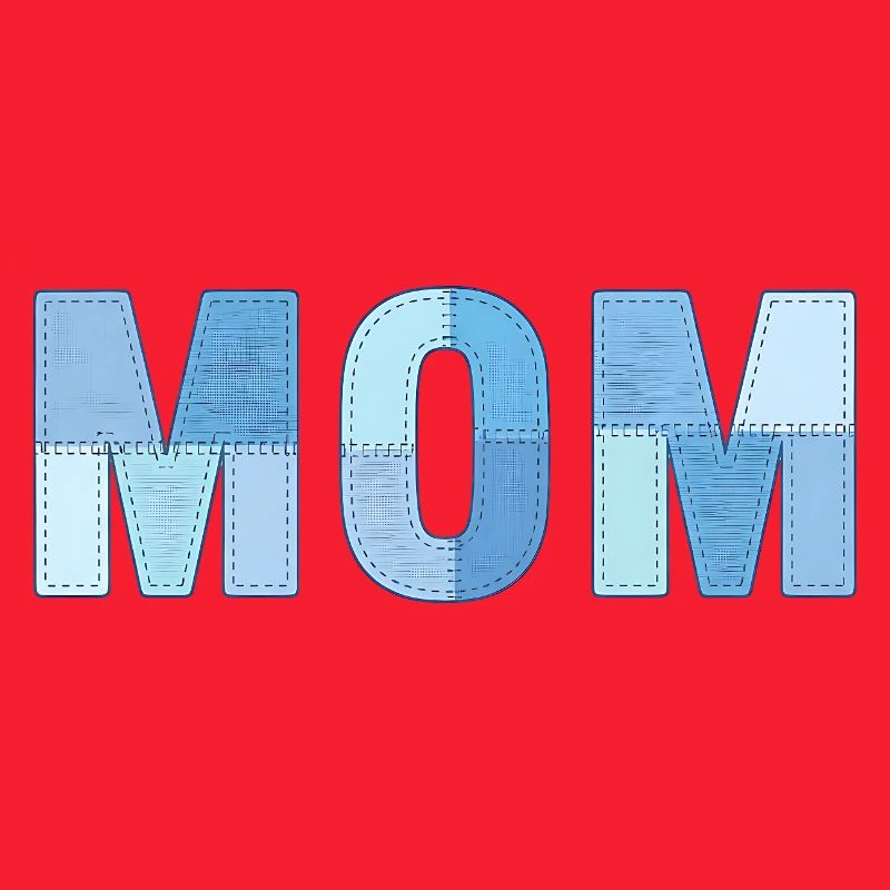 MOM Patchwork Denim Stil