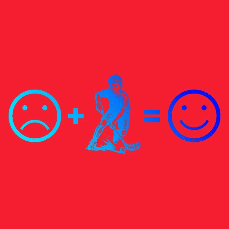 Modernes Floorball Artwork
