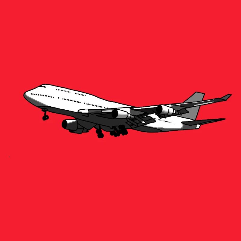 Flugzeug Silhouette mit Dynamischem Design