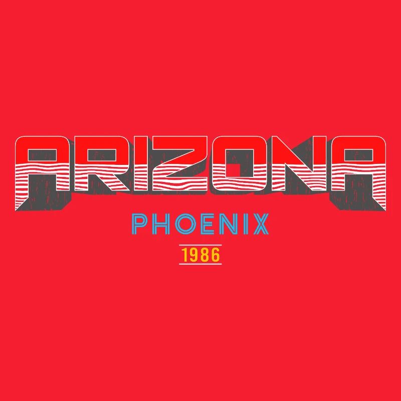 Arizona Phoenix 1986 Conception graphique