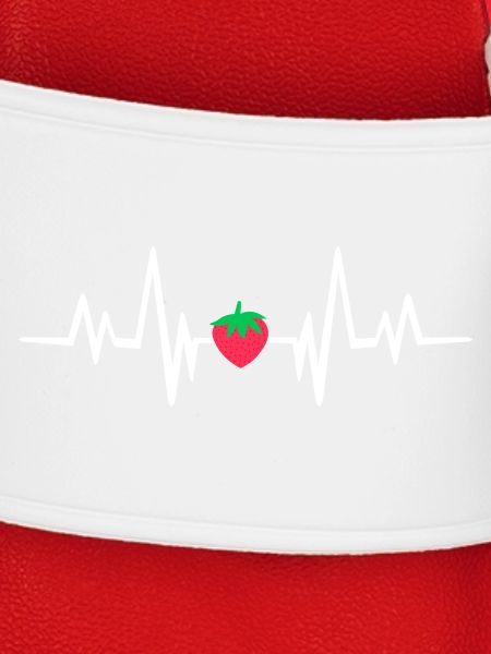 Herzschlag Erdbeere Design