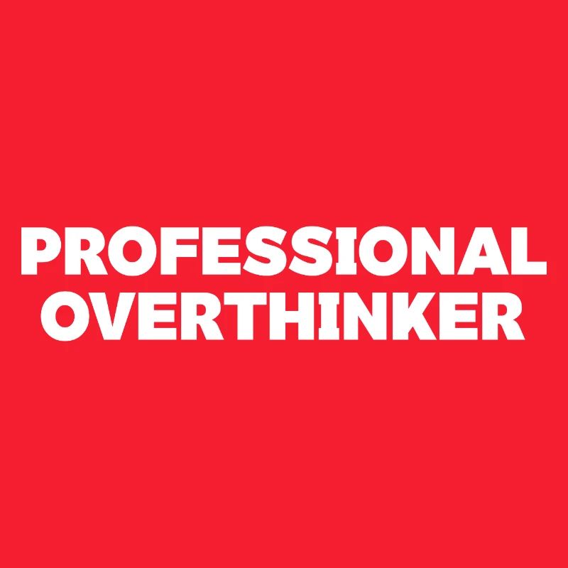 Futuristic Overthinker Typography Design
