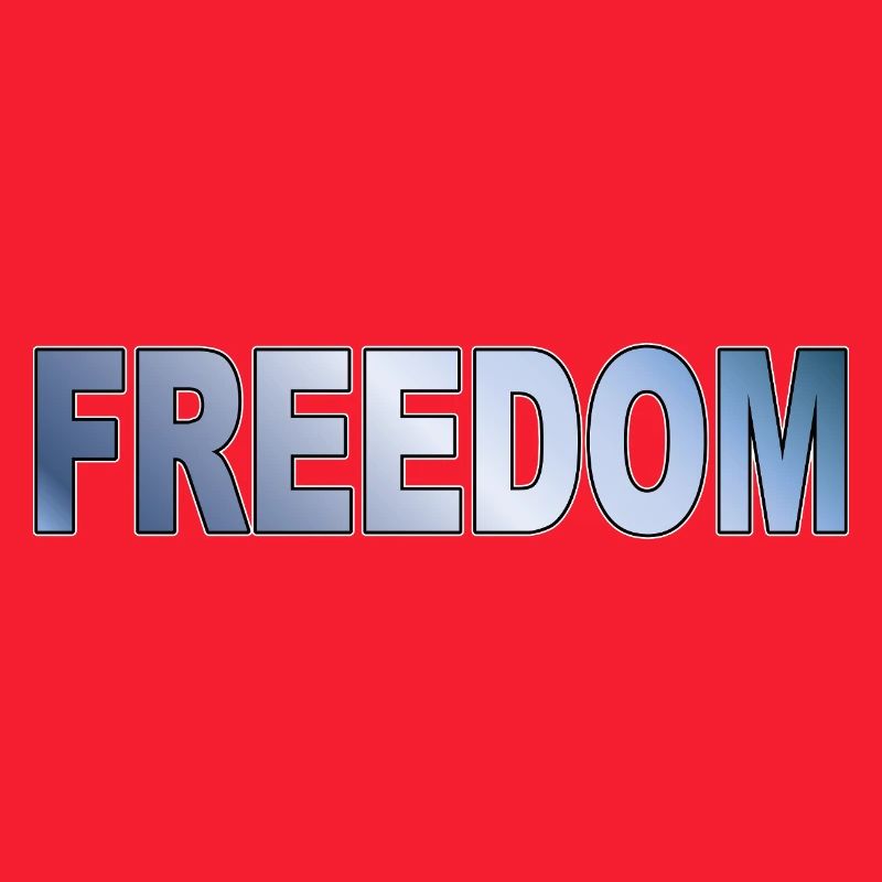 Freedom Typography Statement Design