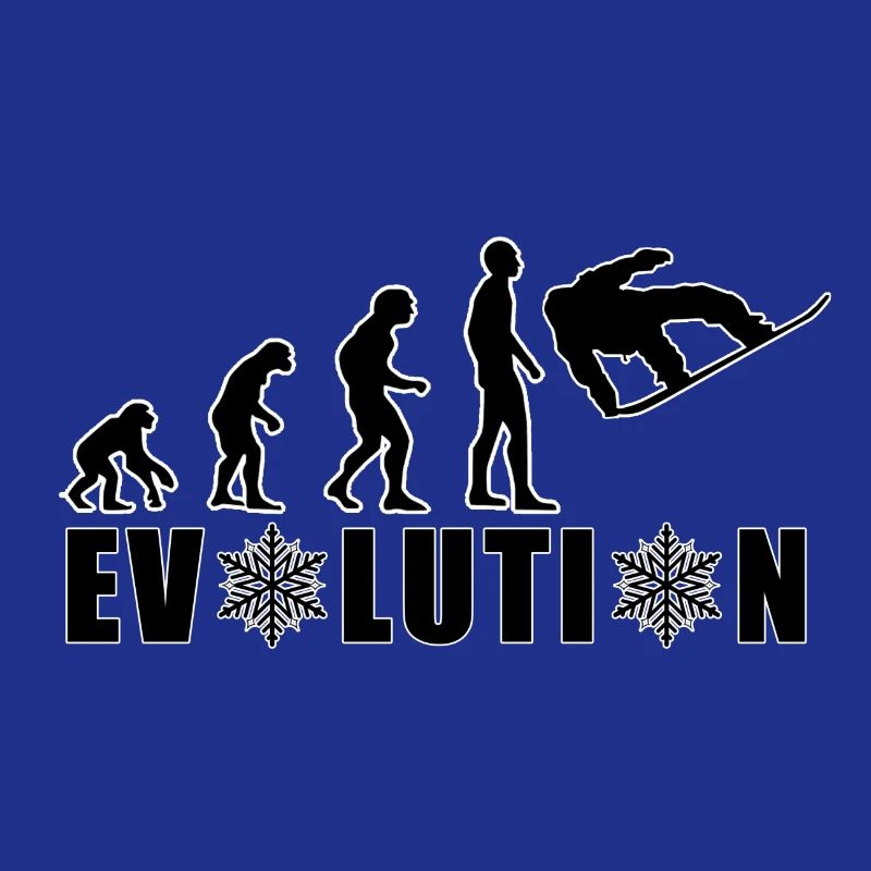EVOLUTION SNOWBOARD Schnee Winter Geschenk