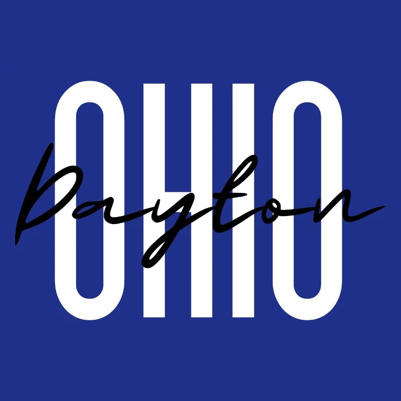 Ohio Script Overlay on Bold Block Letters