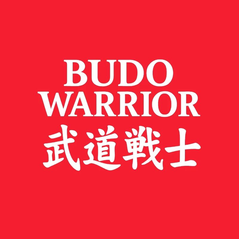 Budo-Krieger-Kampfkunst-Emblem