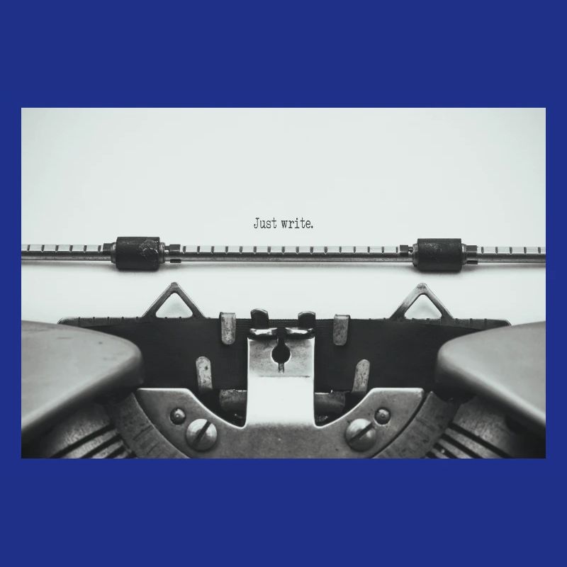 Écrivez simplement un design de machine à écrire vintage