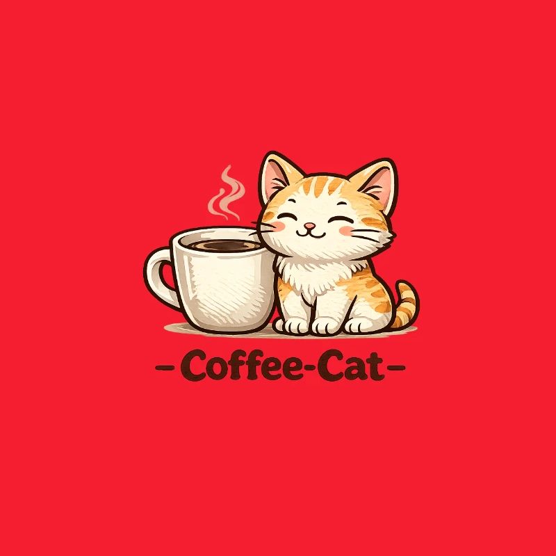 Kaffee-Kätzchen Illustration