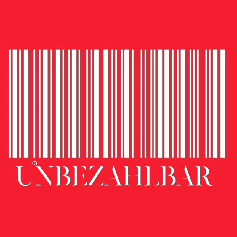 Abstrakter Barcode Design auf Kleidung