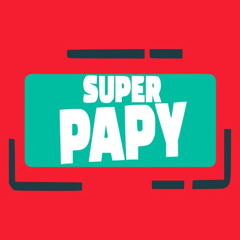 Super Papy Illustration Colorée