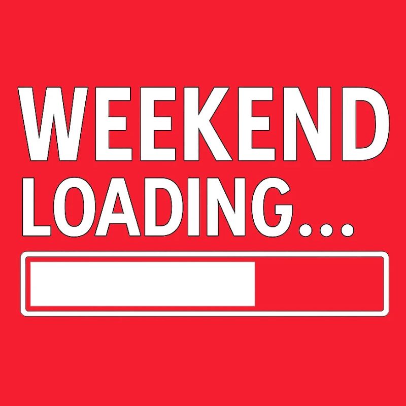 Week-end Loading... – Design minimal amusant