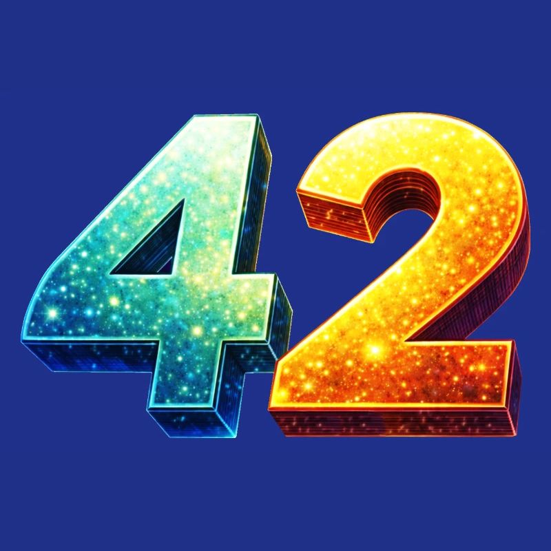 42 Cosmic Number – Nerd & Sci-Fi Design