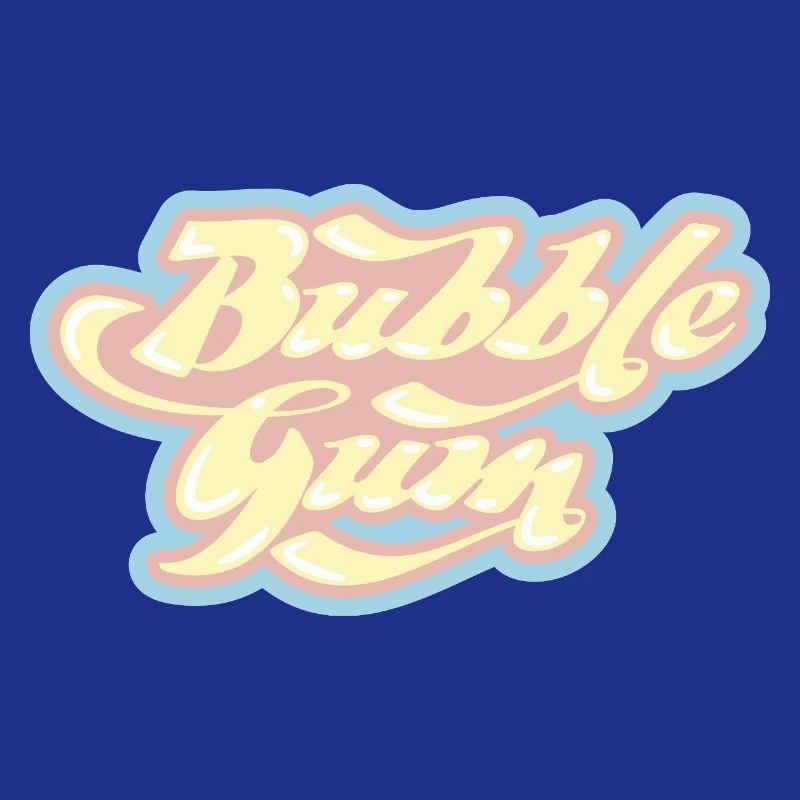 Lettrage rétro Bubblegum