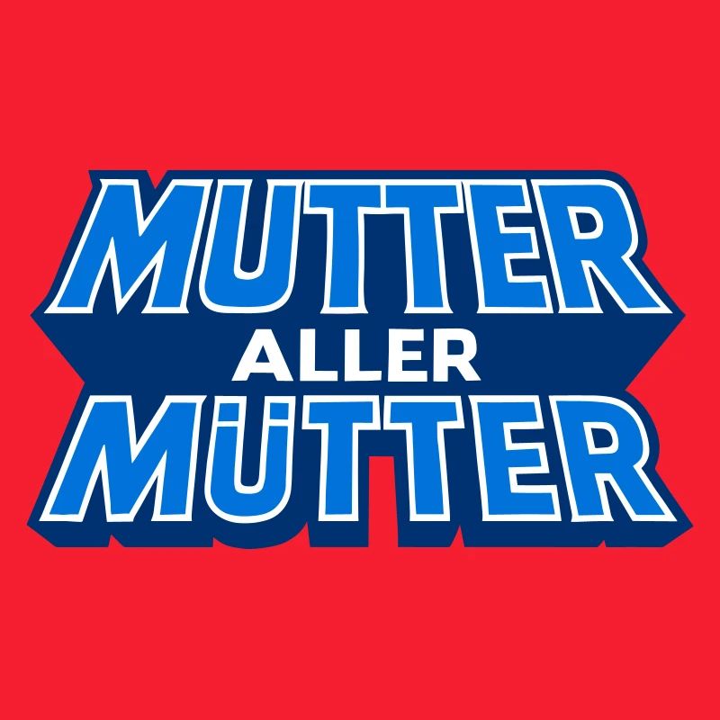Mère de toutes les conceptions de lettrage de mère
