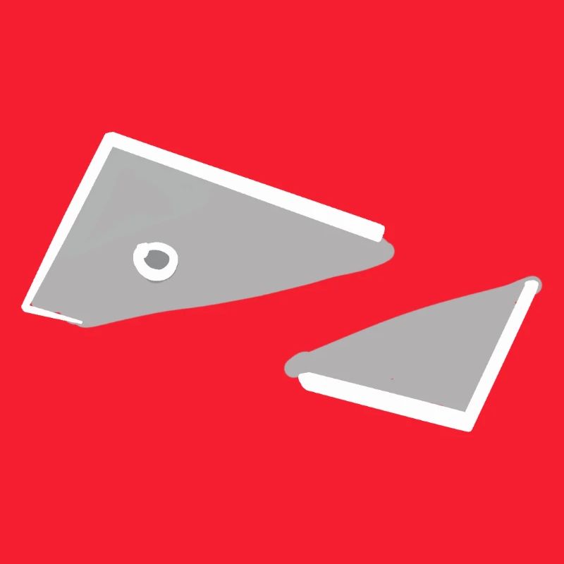 Triangles monochromes abstraits de poissons