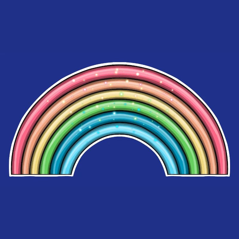 Lebendiges Regenbogen-Design