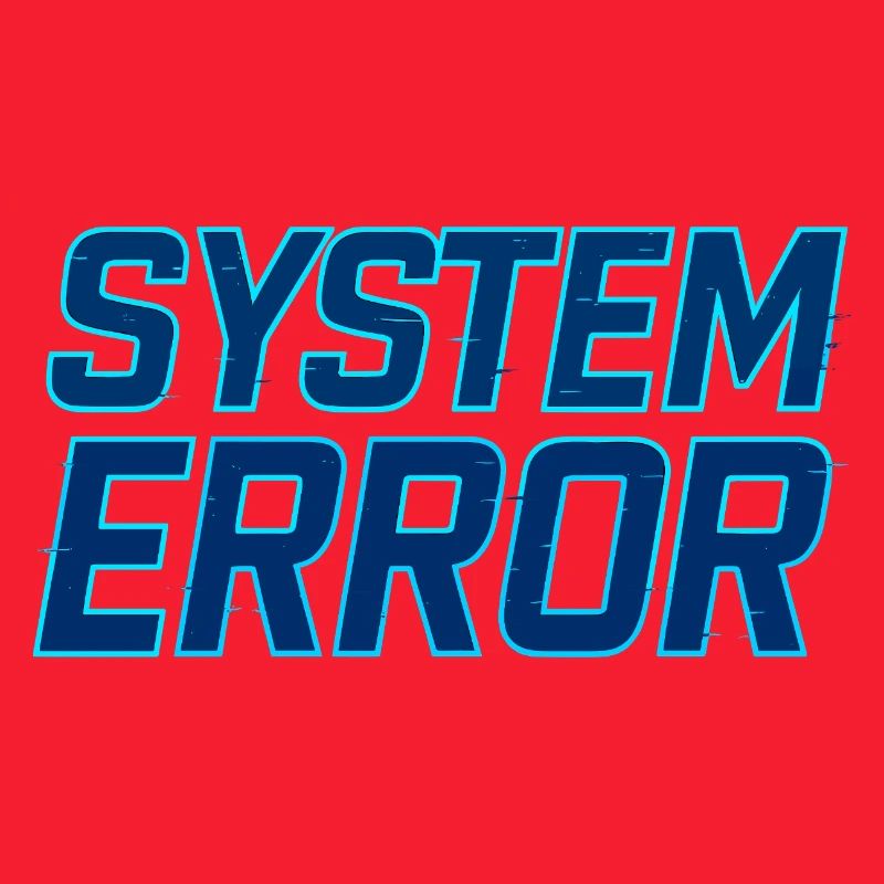 System Error Glitch Design