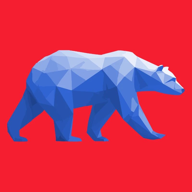 Polar Bär Polygon Eisbär Winter