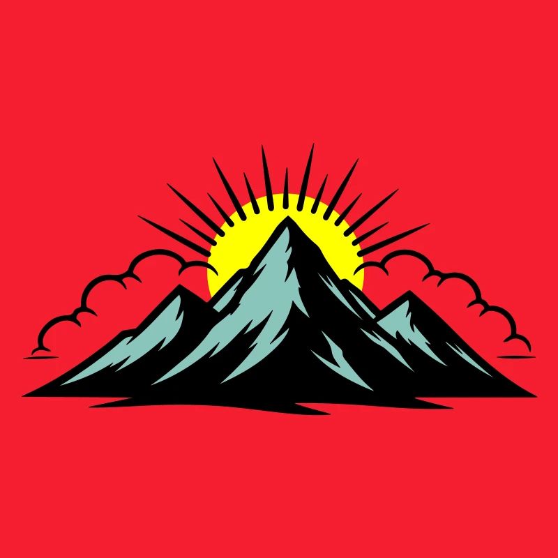 Mountains Clouds Peaks