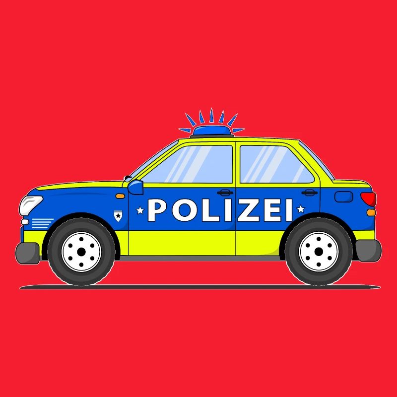 Auto della in blu e giallo