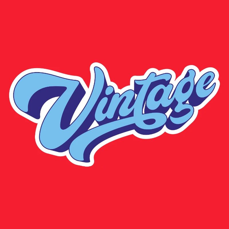 Vintage bleu