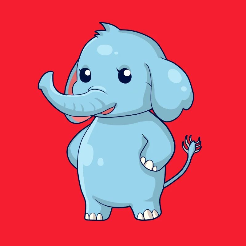 Stehender Elefant