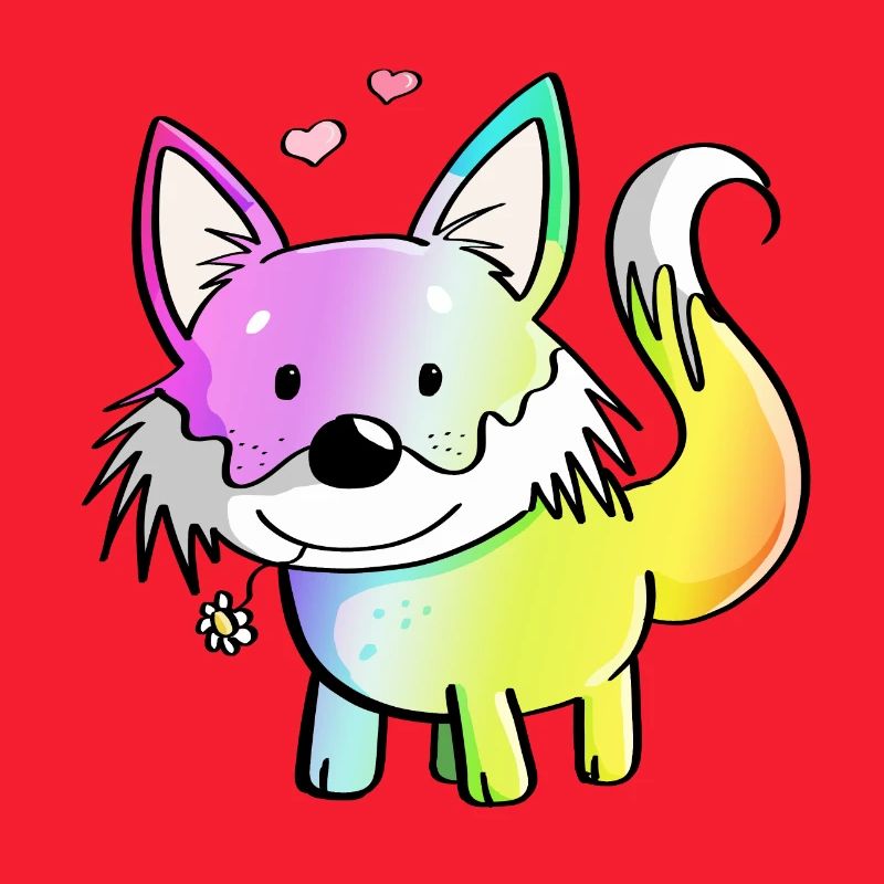 Fuchs Regenbogen - Füchse - Rotfuchs - Raubtier