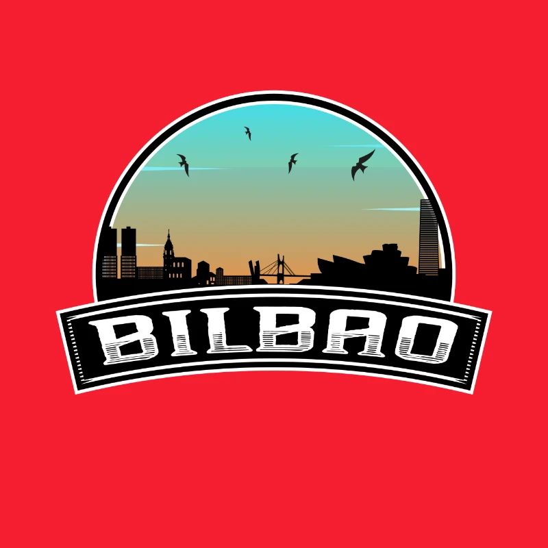 Bilbao Spanien Skyline Spanisches Souvenir
