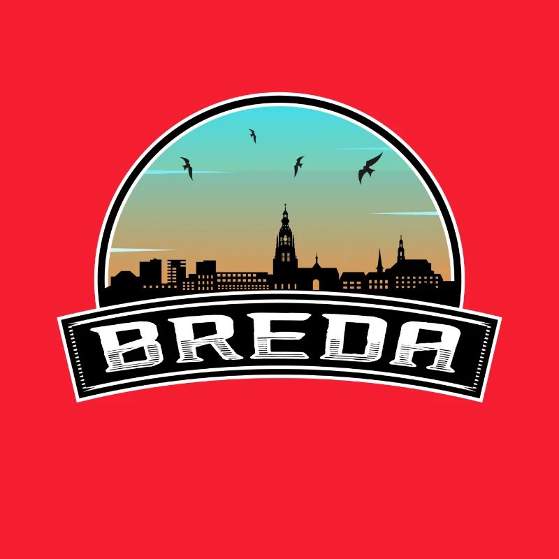 Breda Pays-Bas Skyline Dutch Souvenir