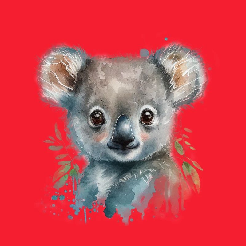 Koala Aquarelle Feuillage