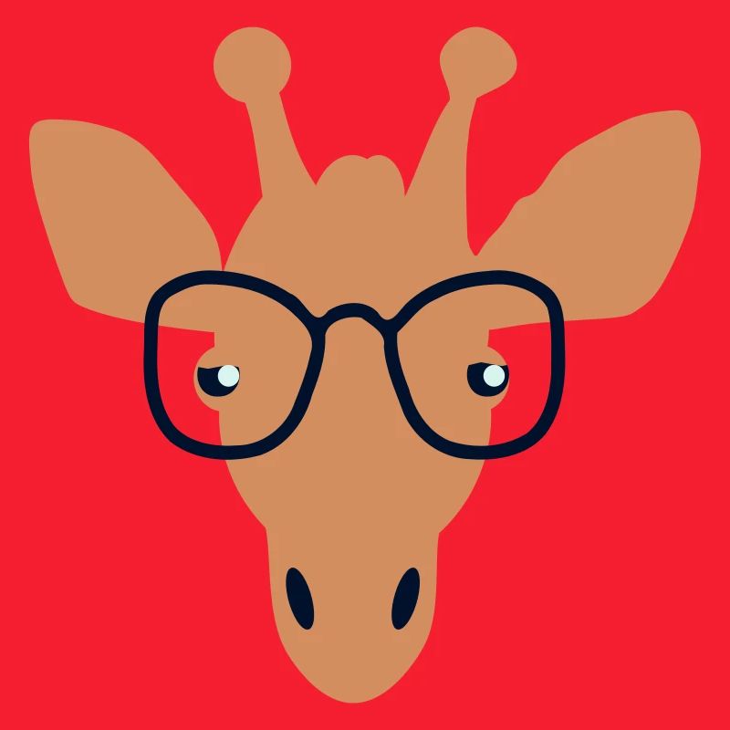 Giraffe mit Durchblick