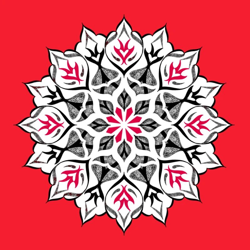 Dessin mandala dotwork