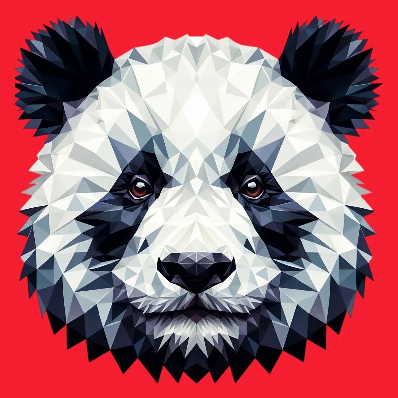 Polygonaler Panda