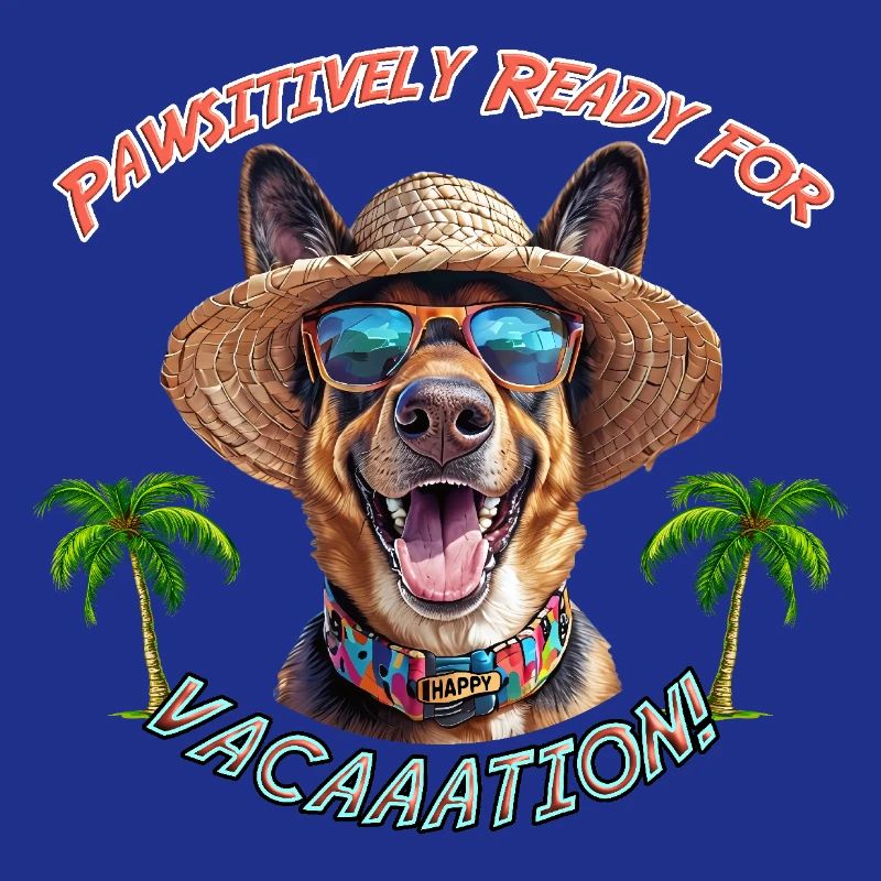 Shepherd Dog in Summer Look: Pawsitively Ready