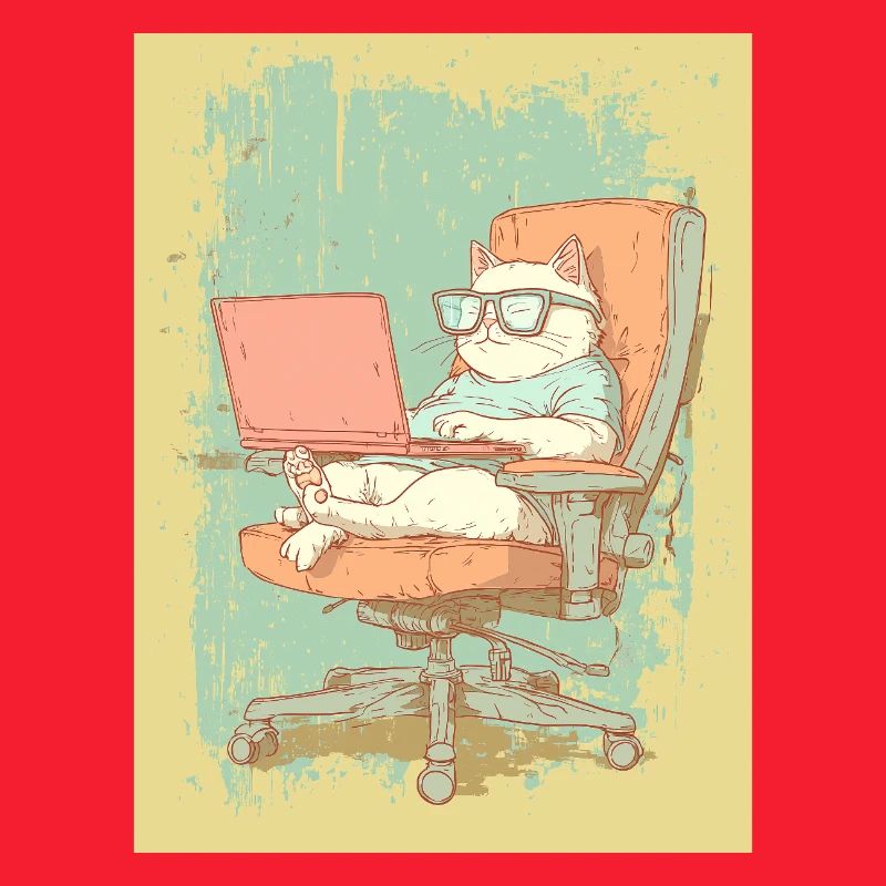 Homeoffice Level: Katze