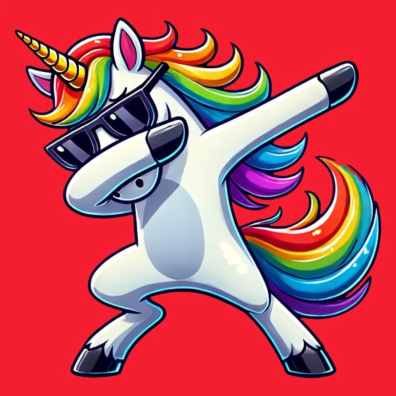 Dabbing Einhorn Dab Unicorn Mädchen Einhörner