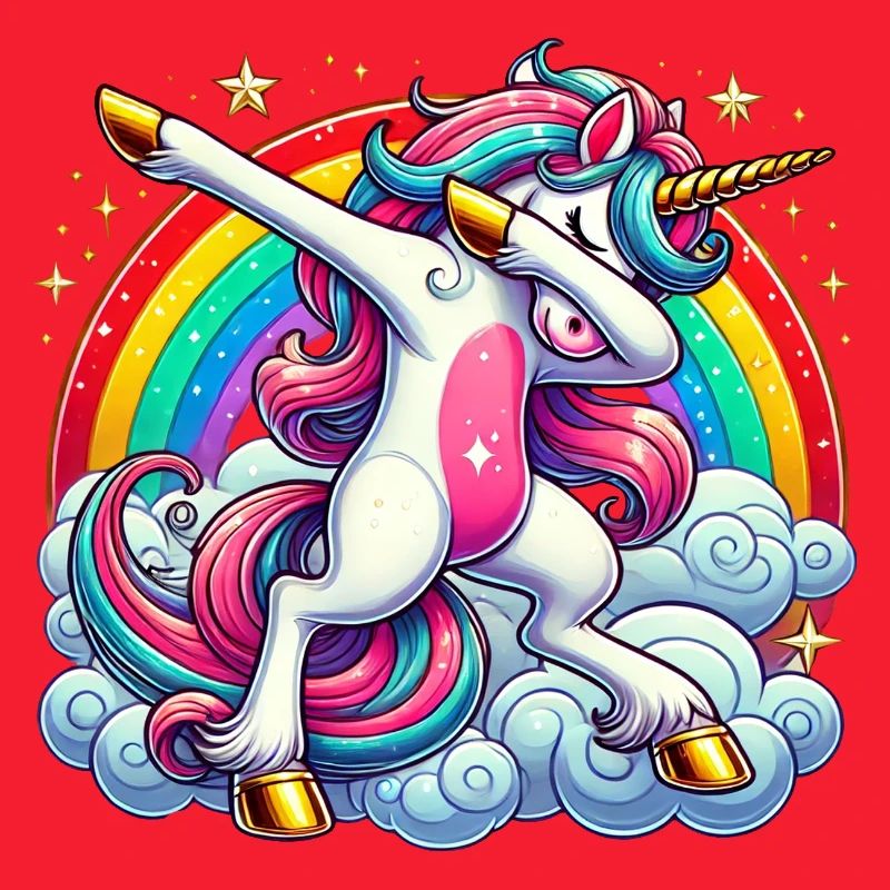 Dabbing Einhorn Dab Unicorn Mädchen Einhörner
