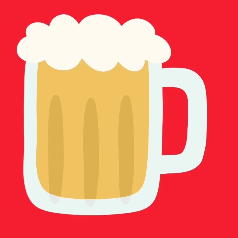 Illustration de chope de bière mousseuse