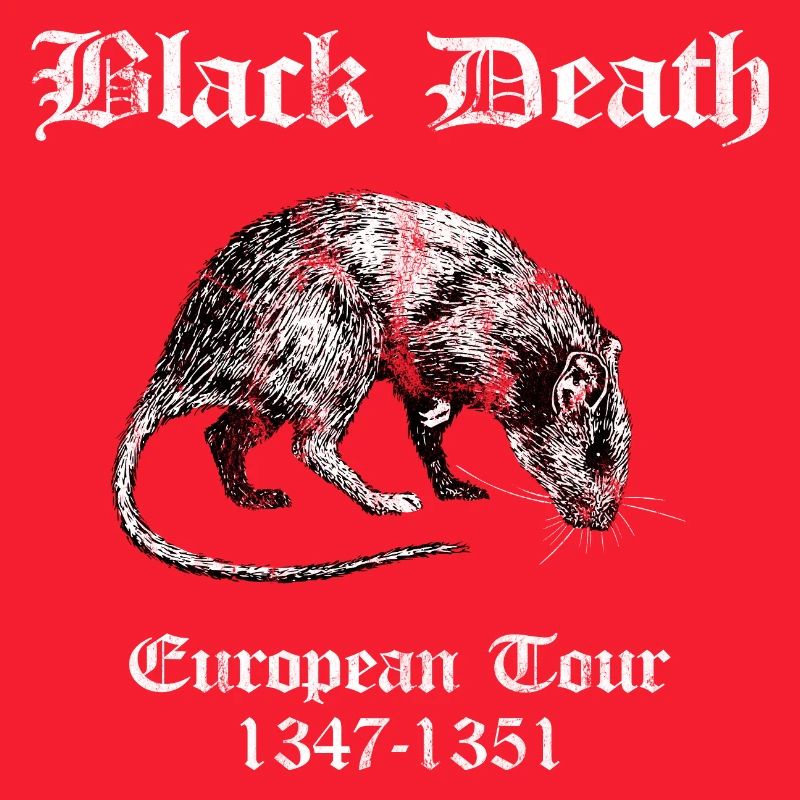 SATIRISCHES HALLOWEEN DESIGN: BLACK DEATH
