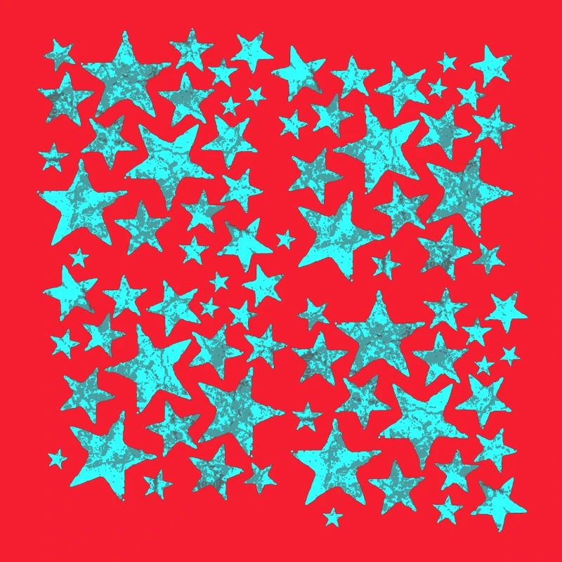 Turquoise Star Pattern