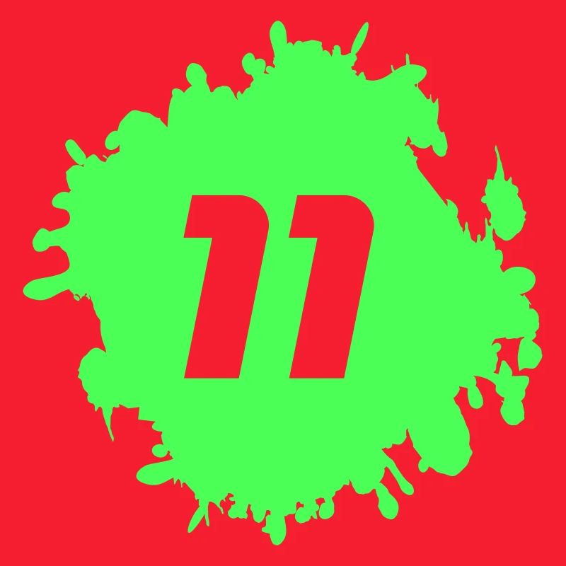 Neon Green Splash 11