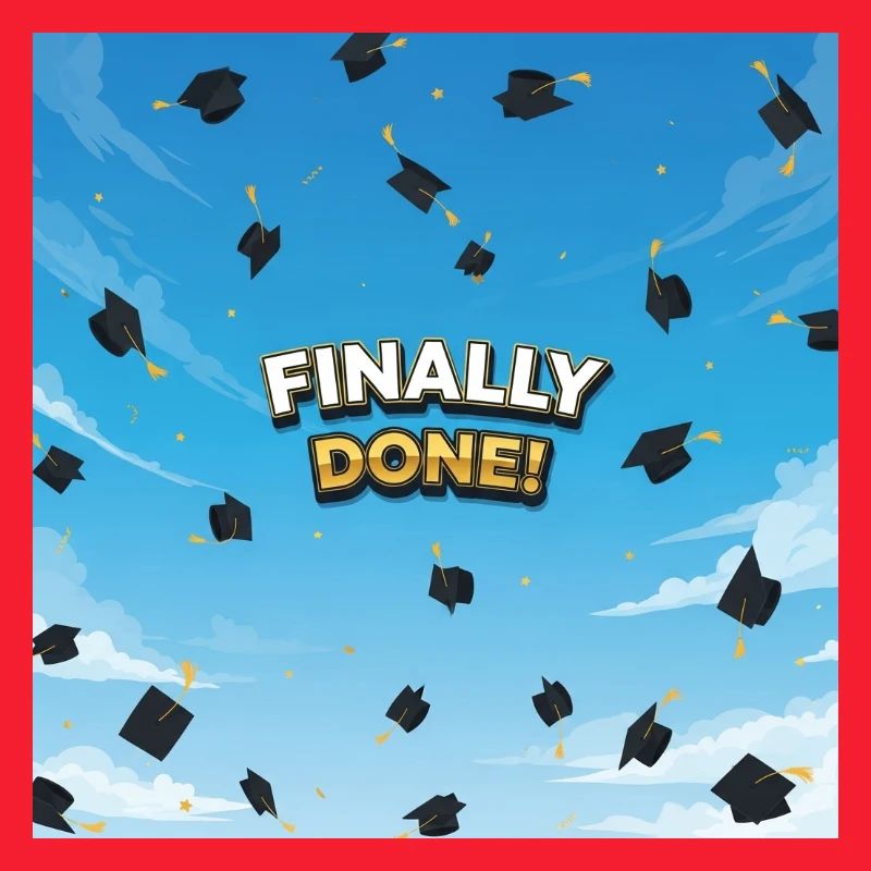 Finally done, final celebration