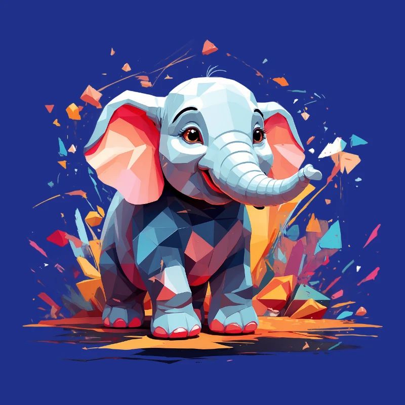 Explosion de couleur d’éléphant