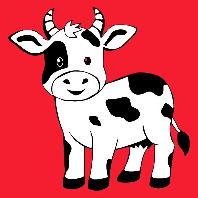 Schwarze Kuh schwarz Geschenk Bauern